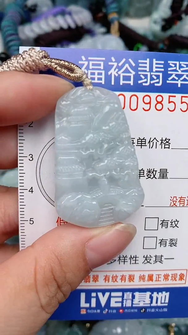 翡翠未镶嵌颈饰...0009855