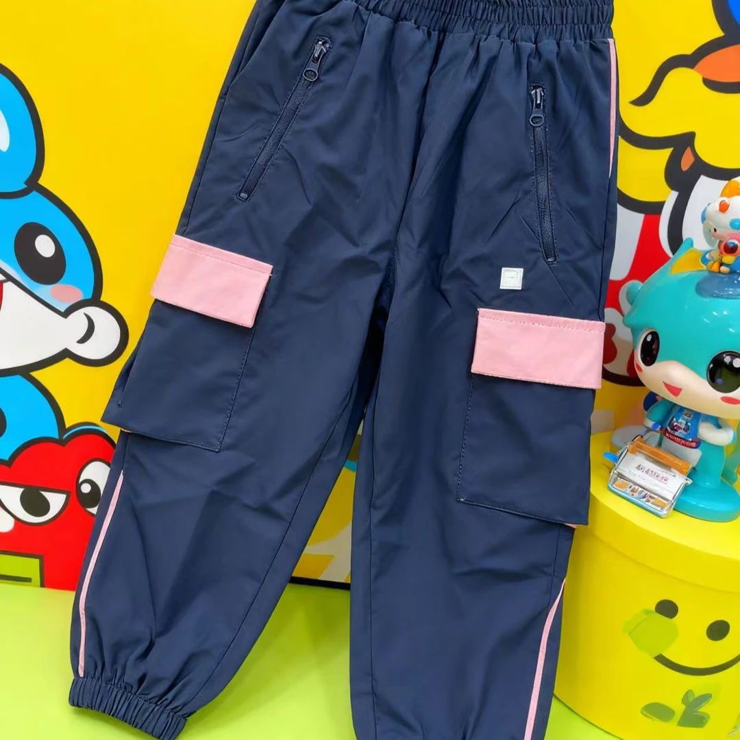 【小飞象】粉色工装棉裤