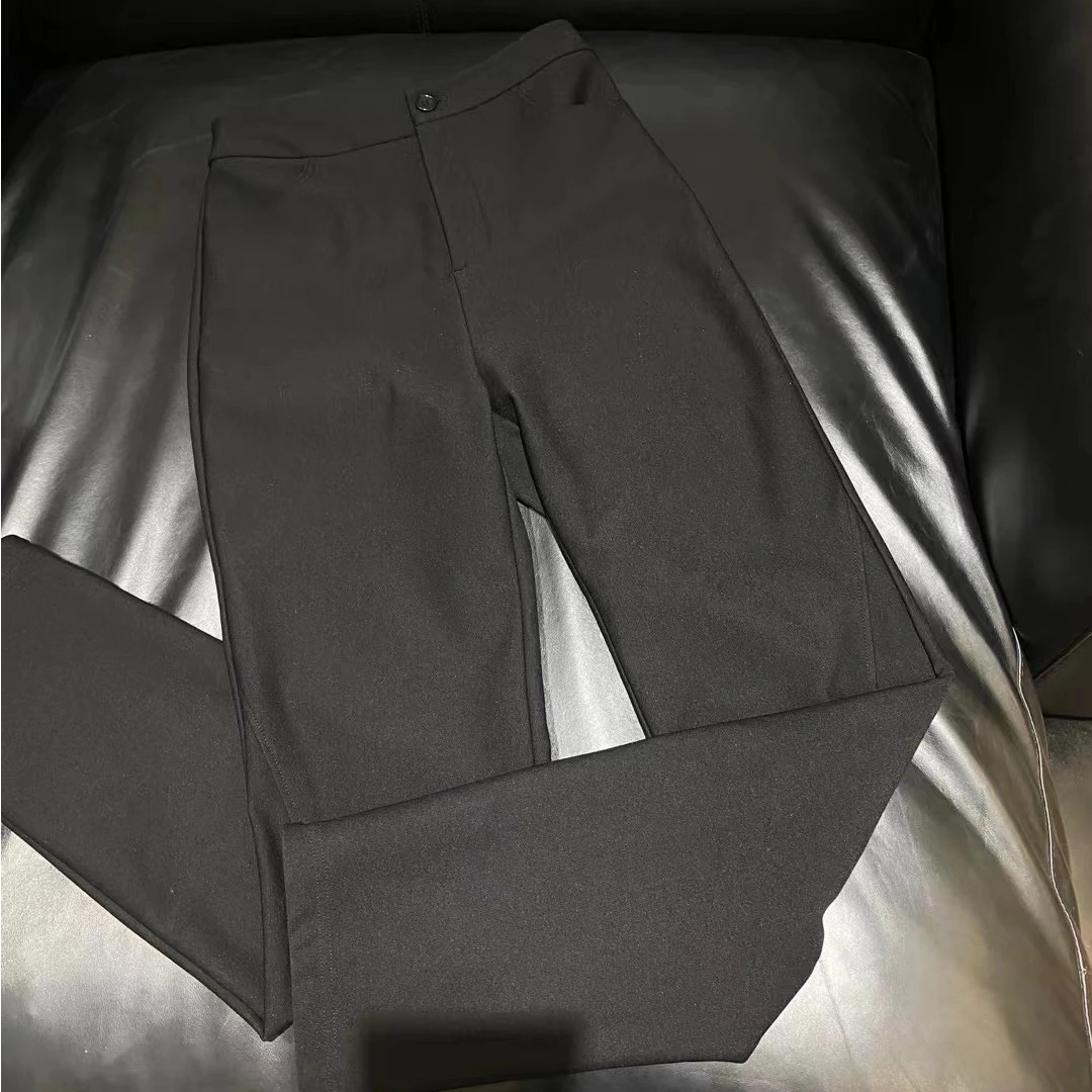 前开叉高腰直简西裤 WT23-Q03