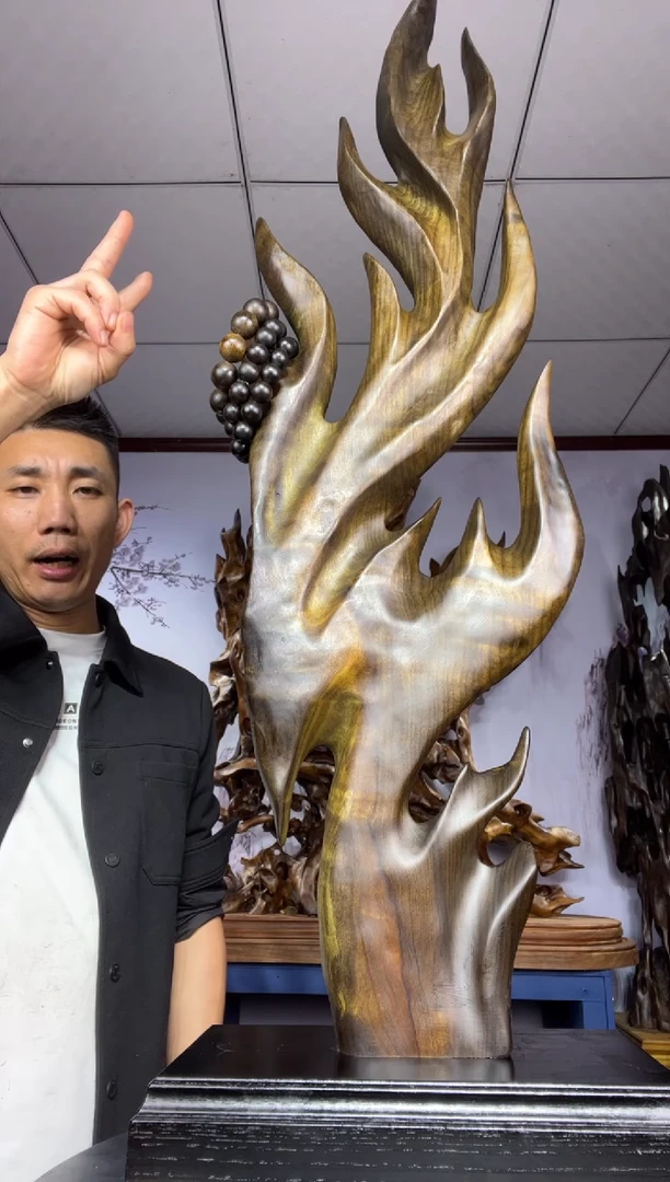 金丝楠木雕款防金丝楠木工艺品摆件