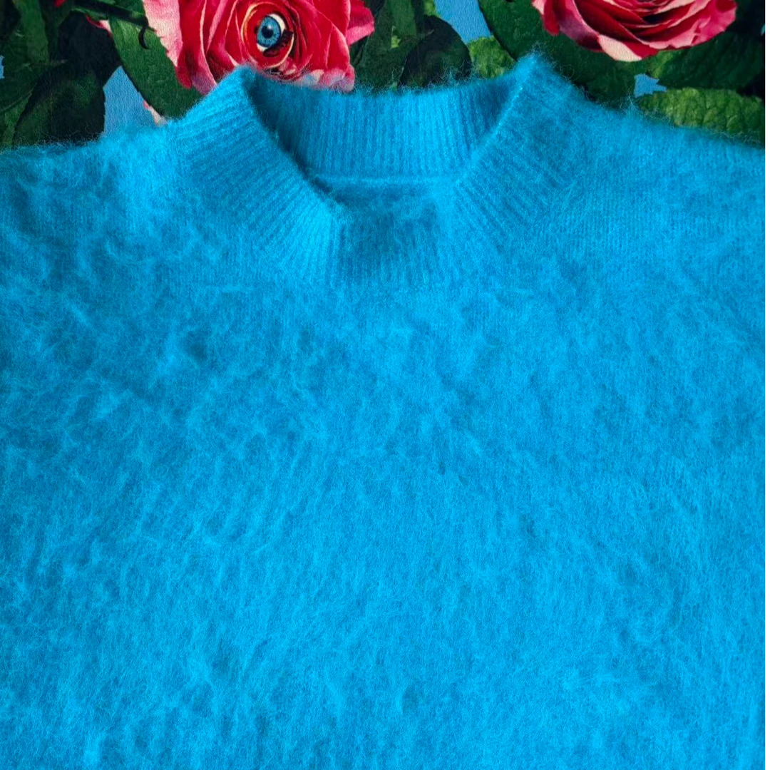 薄荷绵绵冰毛衣韩版