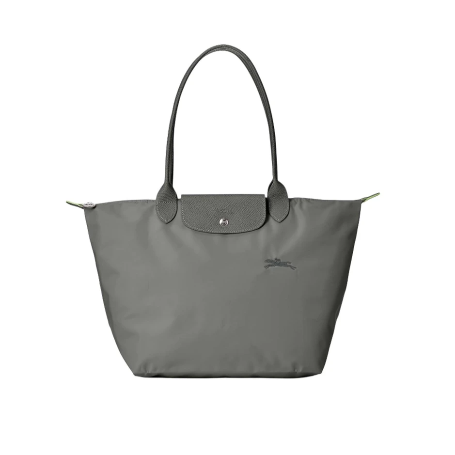 全新未使用   LONGCHAMP/珑骧托特帆布购物包 腋下包 石墨色 大号