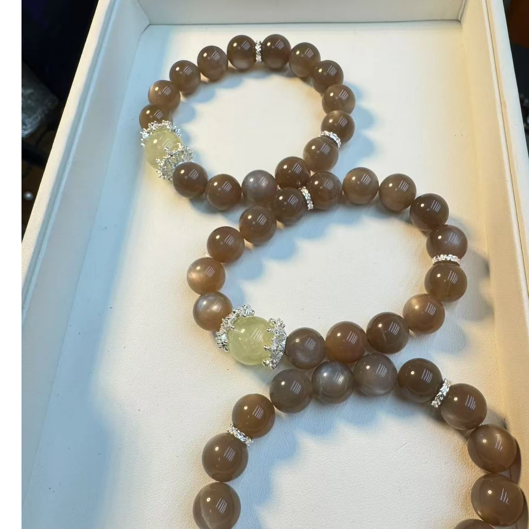 天然银月光石手串 孤品3