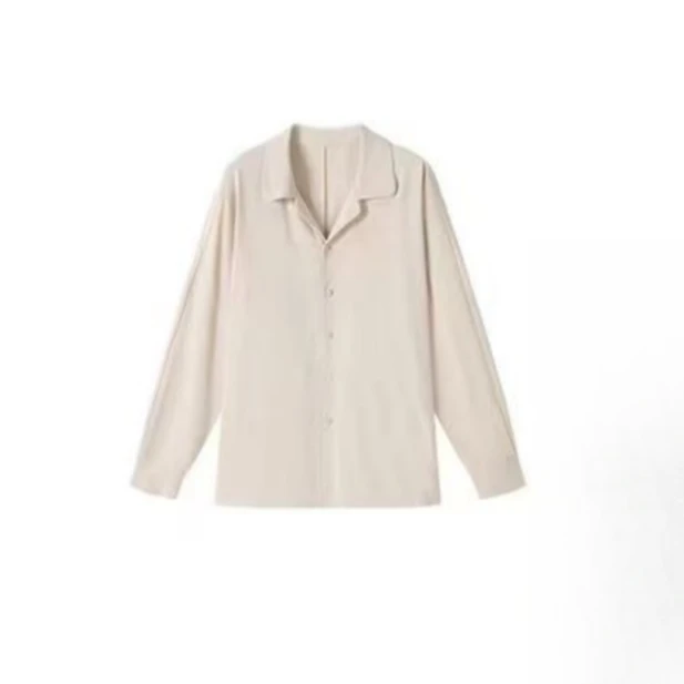 男女同款春秋翻领宽松休闲长袖居家服6002（ES22UT013）