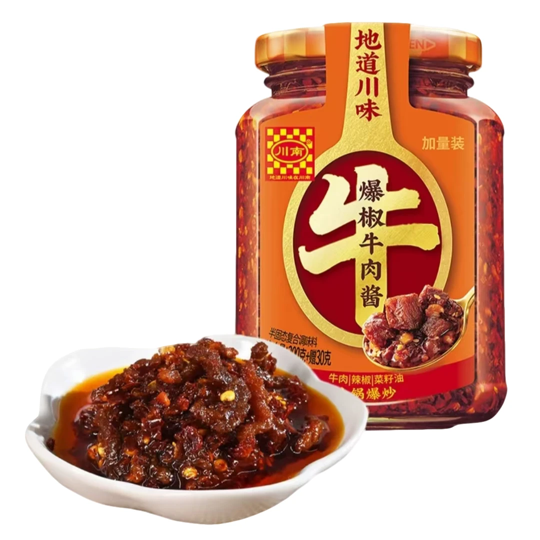 四川特色火辣牛肉拌面酱下饭酱料230g鲜香可口拌面拌饭超美味的下
