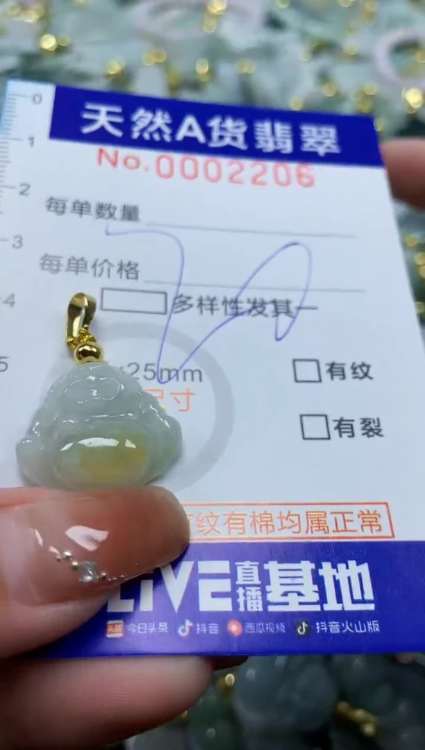 颈饰未镶嵌翡翠天然A货翡翠