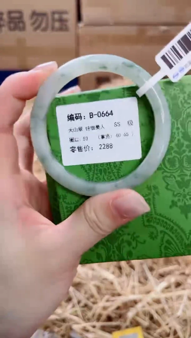 未镶嵌手镯石英质玉B-0664