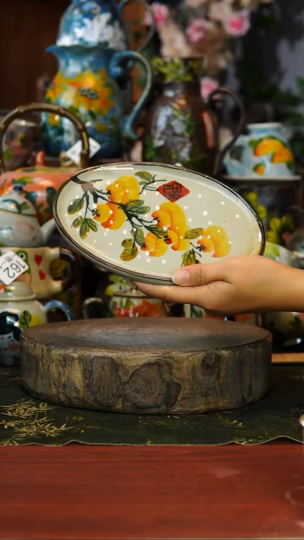 花瓶/杯子/碗166微瑕景德镇手工高温釉下彩