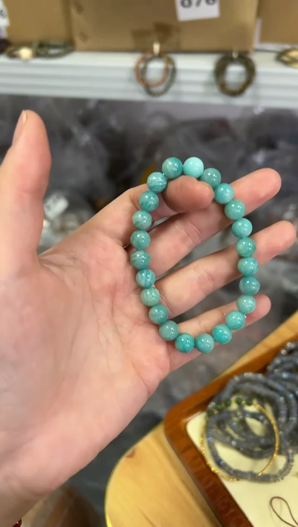 【闪购商品】天河石手链未镶嵌老矿天河石素圈手串[819]