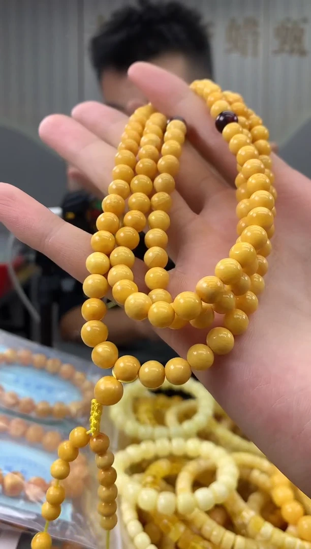 未镶嵌蜜蜡裸石链子