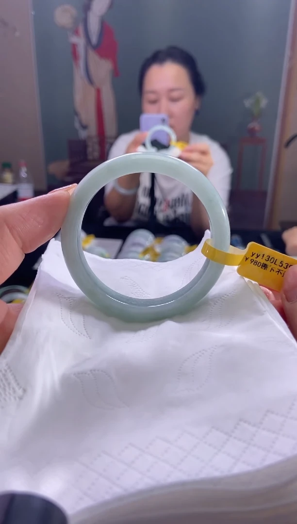 未镶嵌手镯翡翠54圈口d