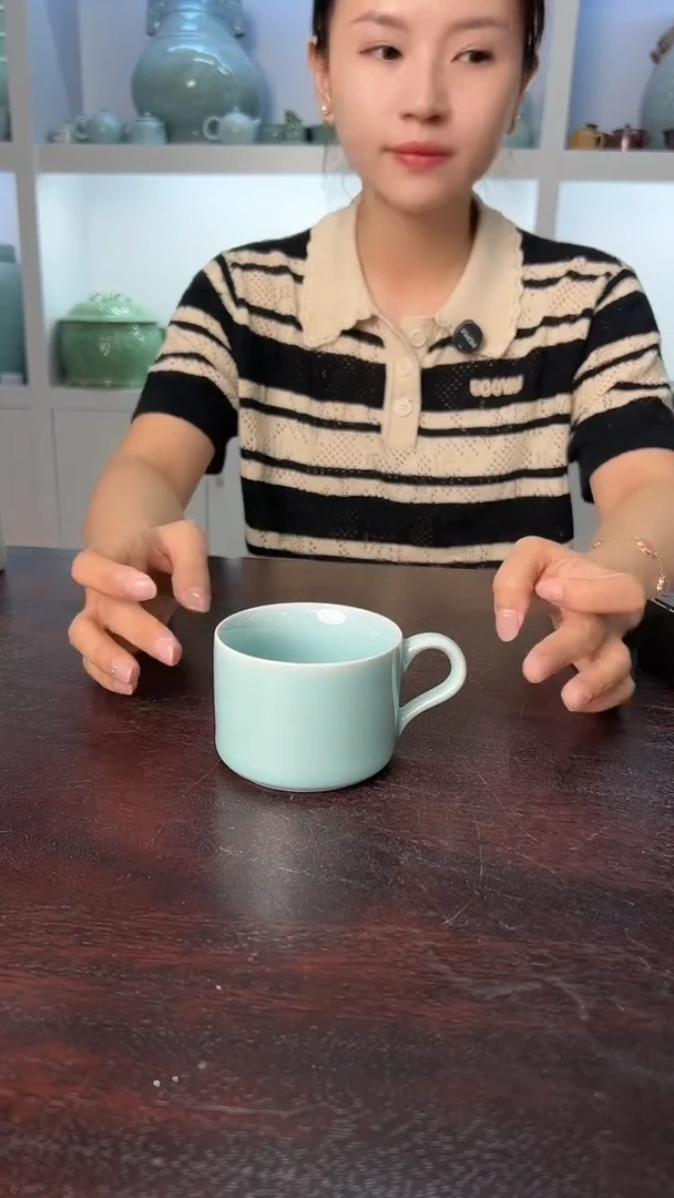 龙泉云间青瓷小米茶器