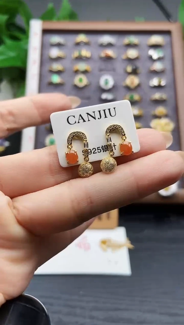 银S925镶嵌戒指翡翠12