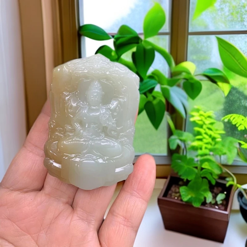 【琪玉轩】精品时尚和田玉观音牌子