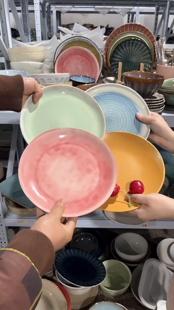 【闪购商品】瓷片外贸尾货瑕疵满20包邮X4 小盘组合