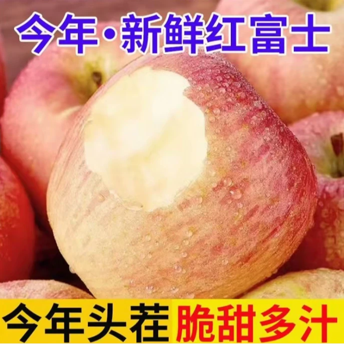 山西运城红富士苹果冰糖心苹果新鲜采摘脆甜多汁1