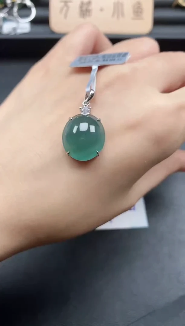 翡翠戒指银S925镶嵌51151