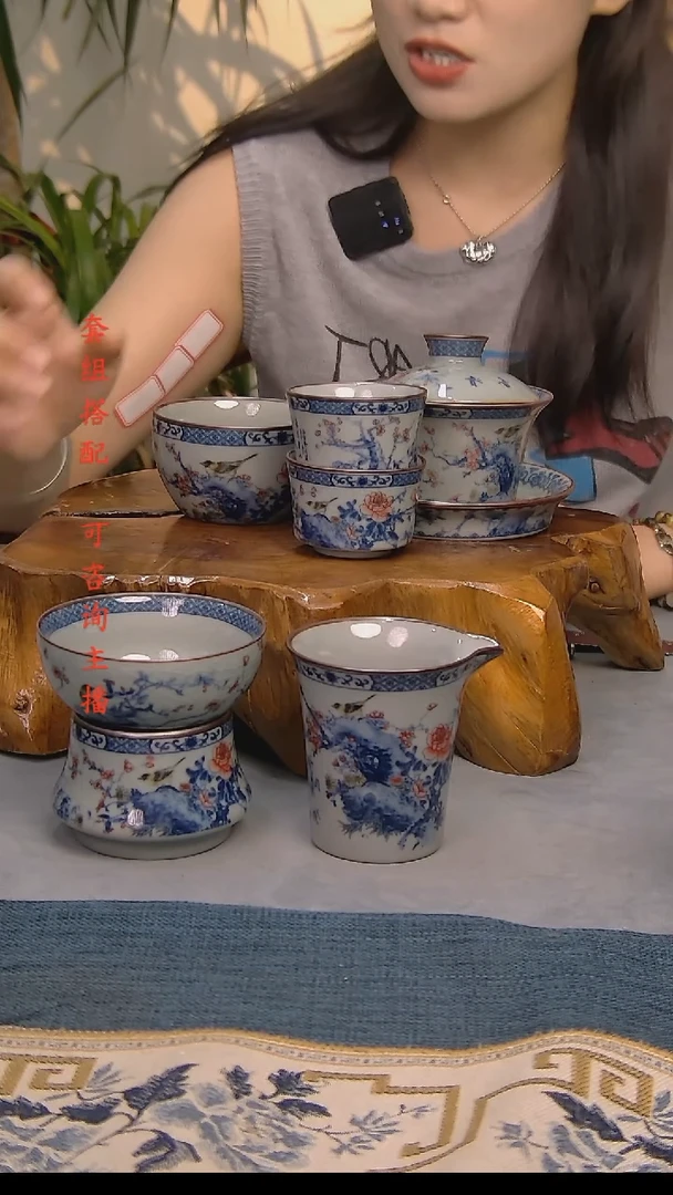 简装家用款6件套 老陶泥开片纹陶瓷茶具