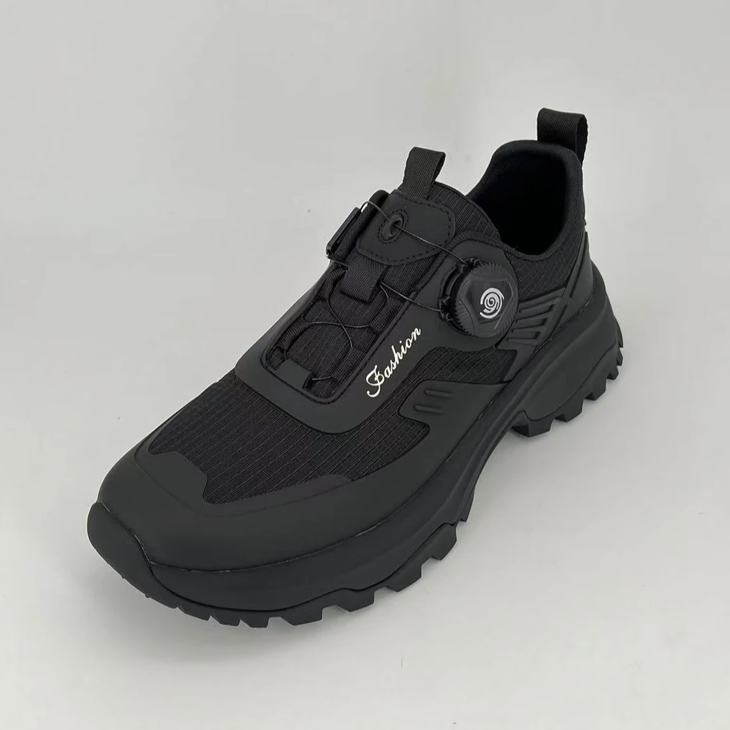 户外低帮时尚休闲鞋春季防滑男鞋潮鞋纯色透气老爹鞋经典男士