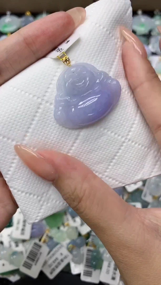 颈饰18K金镶嵌翡翠11111111111