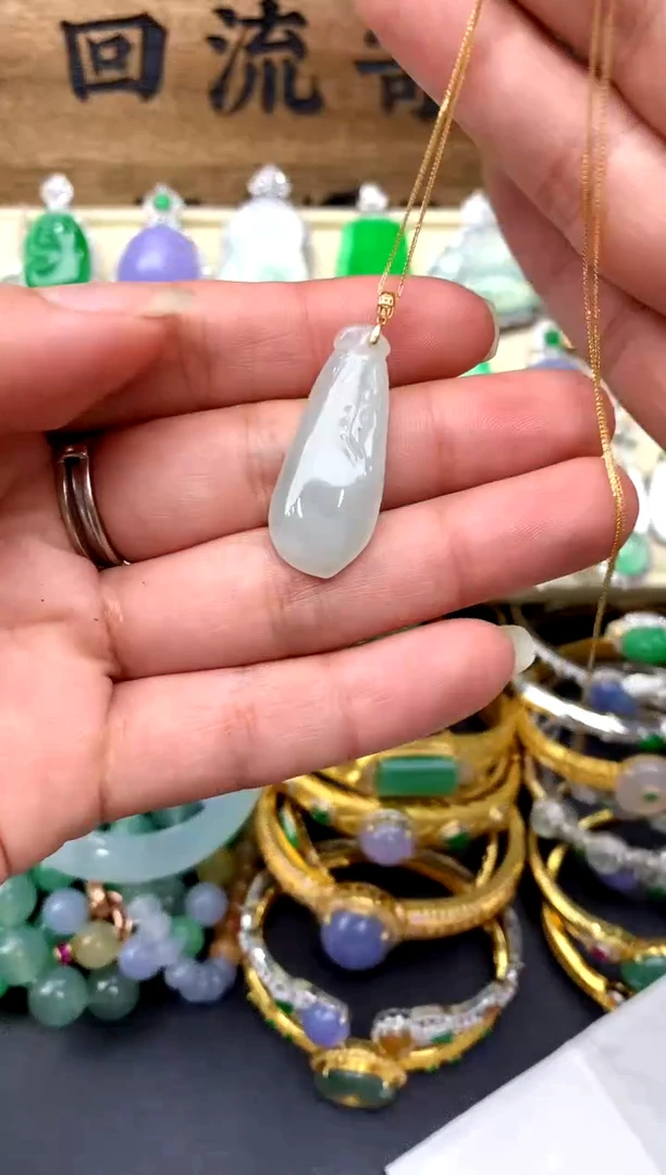 【闪购商品】翡翠颈饰18K金镶嵌71-中国好珍宝