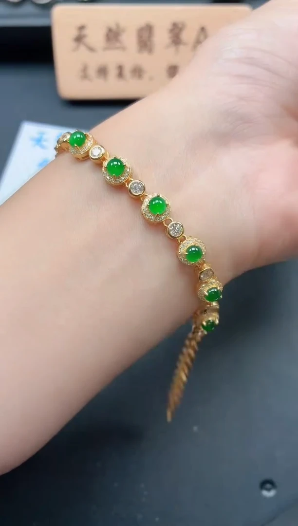 银S925镶嵌戒指翡翠111