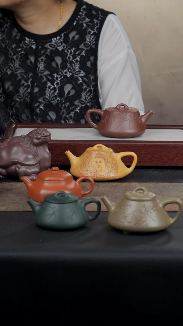 茶壶紫砂熙*础瓢底槽清全手工