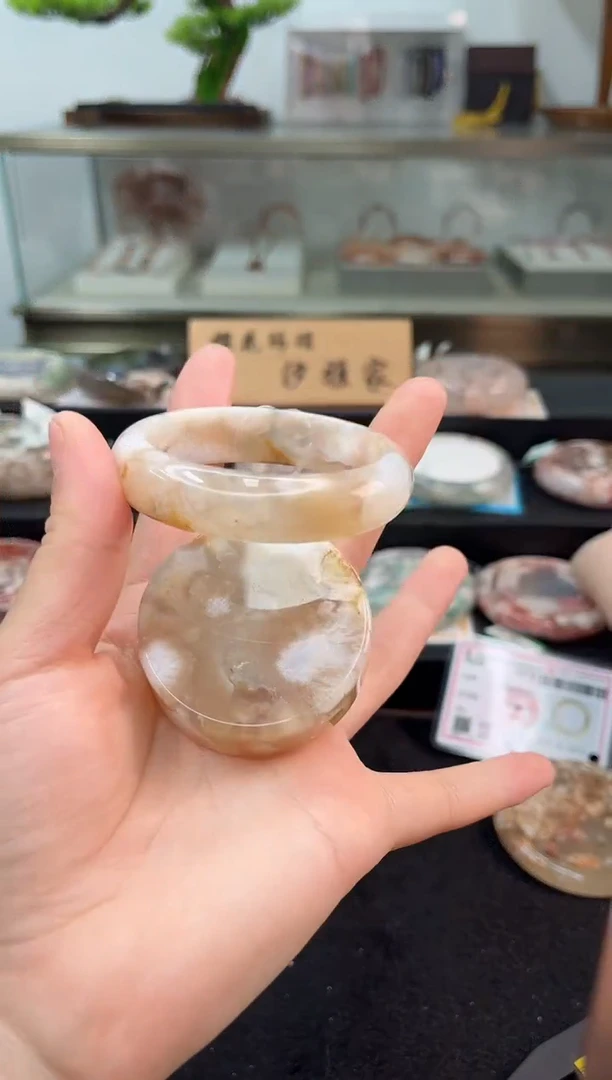 未镶嵌手镯石英质玉53圈口（赠品镯心）1680458