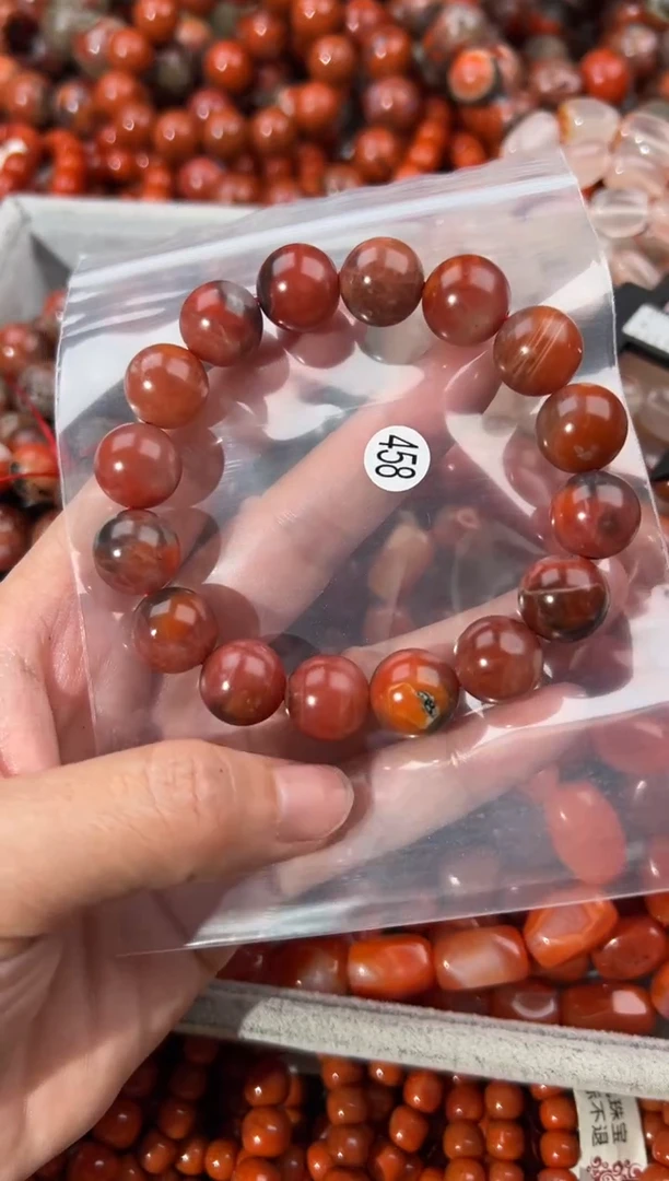 南红玛瑙手串未镶嵌13+