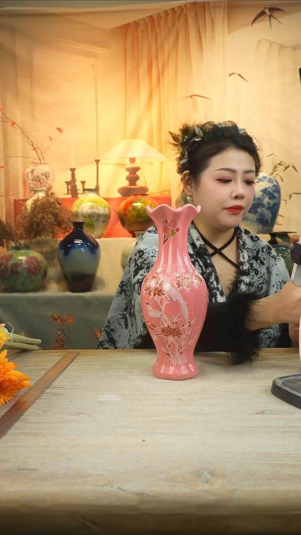 高25口5高温陶瓷花瓶花器