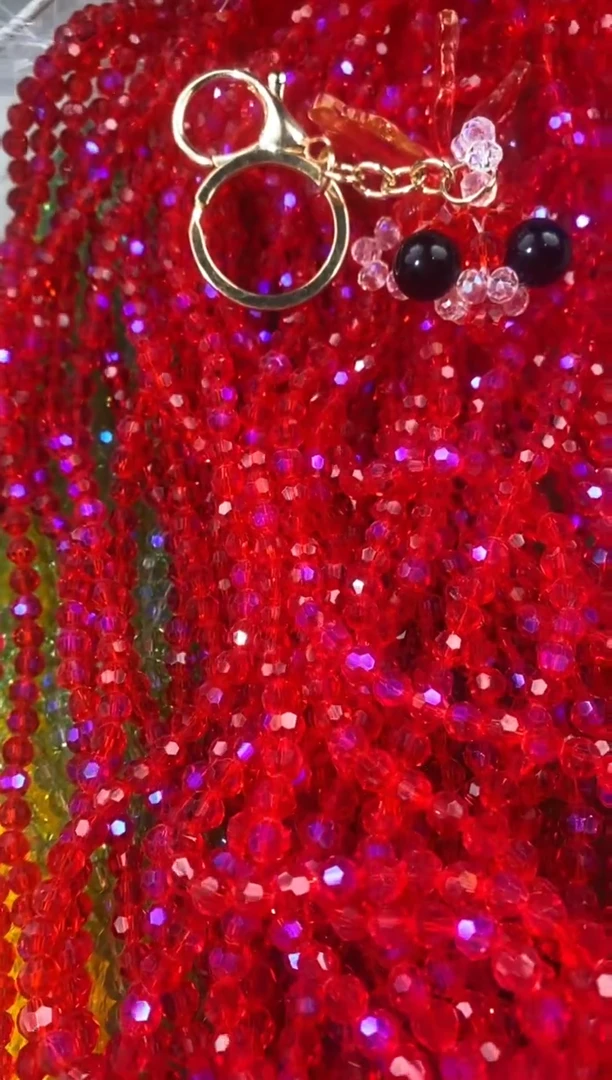 玻璃1046八里水晶大眼鱼材料包1套大红