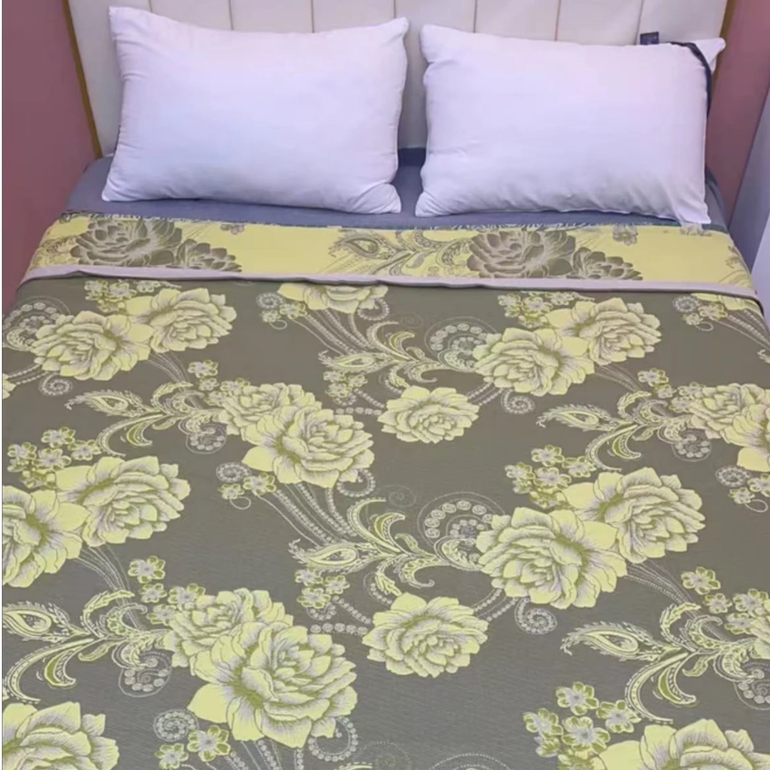 【金牡丹】2*2.3米纱布盖毯 毛巾被 提花 夏凉被布毯布毯通用柔软