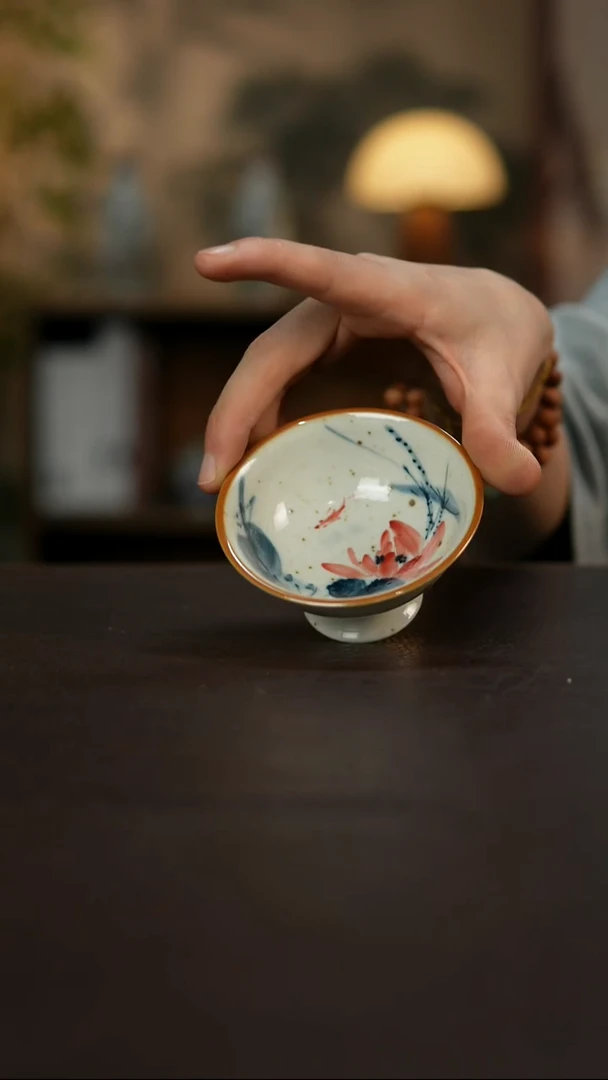 杯景德镇陶瓷杯碗柴烧多人