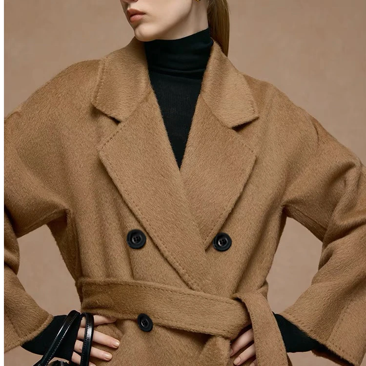 SGCD丝贵纯都【玫瑰的故事+里衬】天然玫瑰自带花香高定双面绒大衣