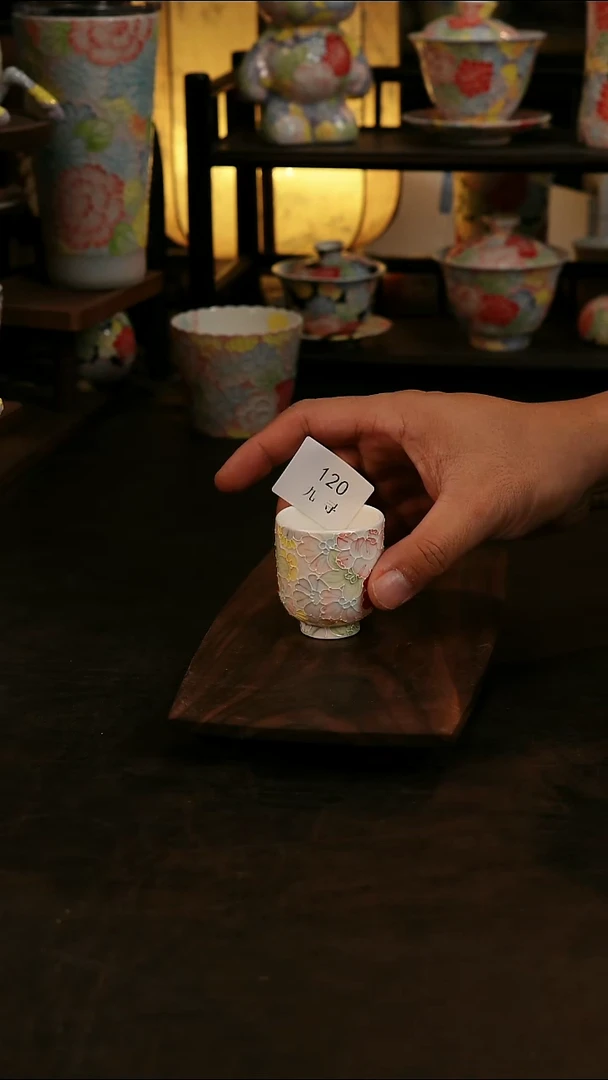 摆件景德镇万花陶瓷手作120