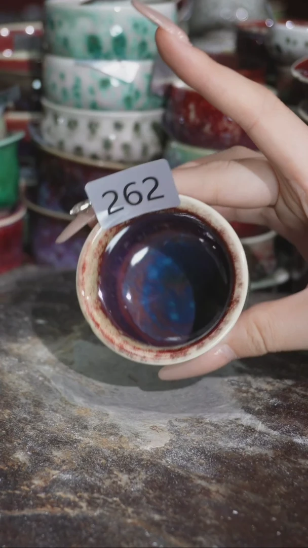 摆件精品窑变钧瓷茶器