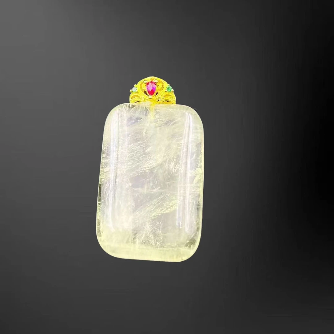 水晶幽灵无事牌吊坠Y2488J（不含链）