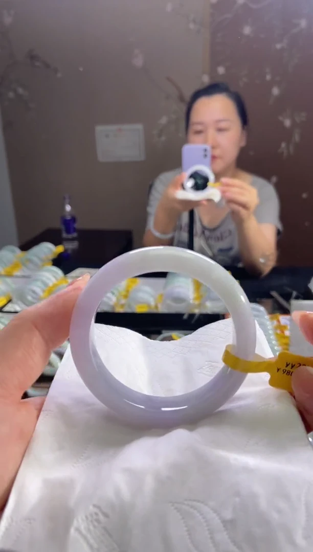 未镶嵌手镯翡翠54圈口d
