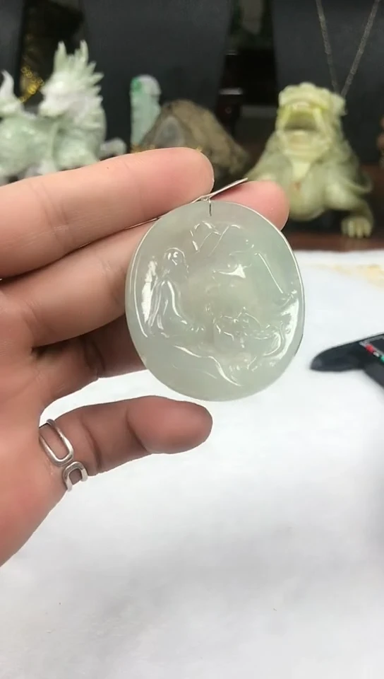 翡翠挂件未镶嵌悟道