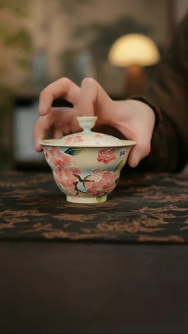 景德镇陶瓷杯碗柴烧多人