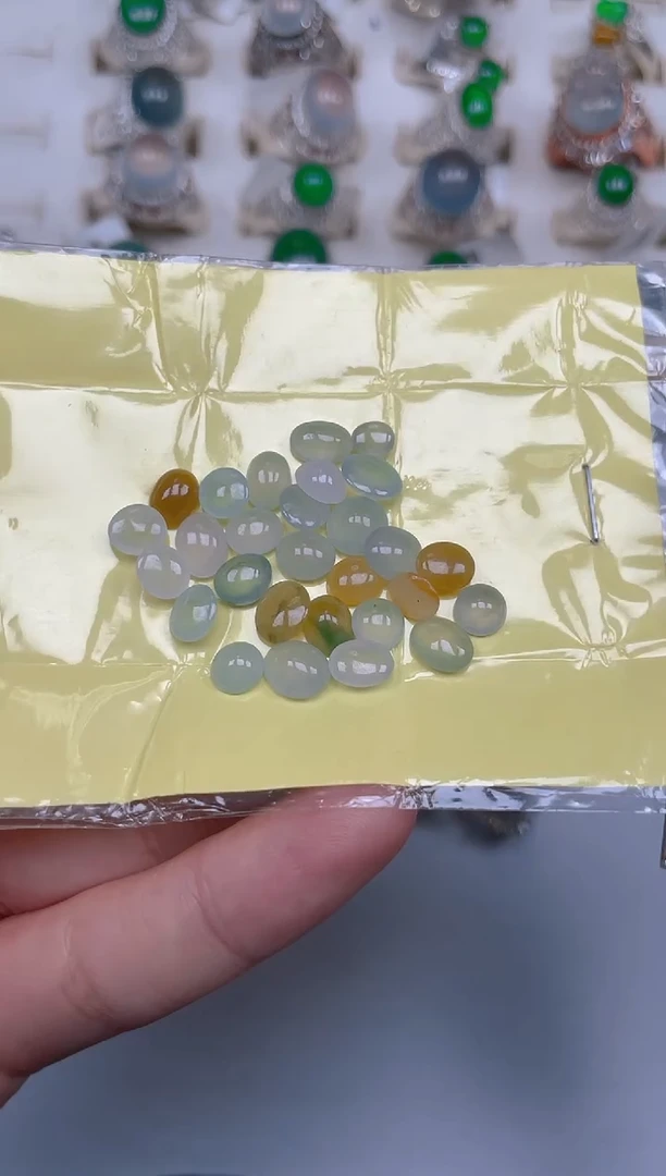 未镶嵌定制翡翠天然翡翠裸石蛋面78