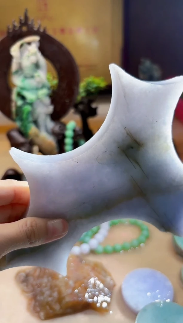 未镶嵌挂件翡翠A货柠优5045