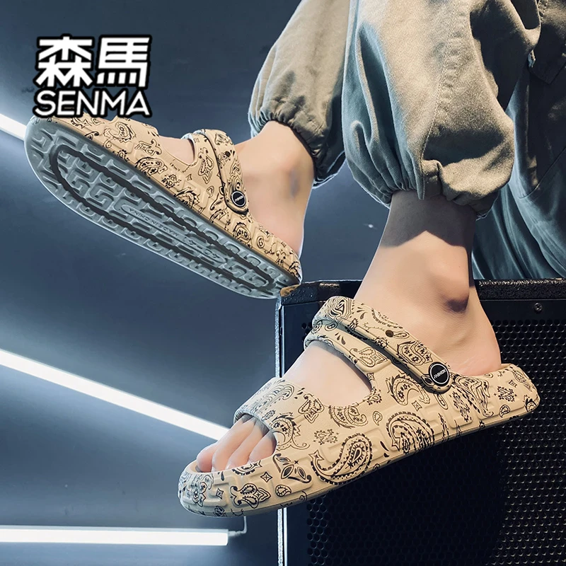 森马男士拖鞋2025秋季新款防滑透气软底网红外穿踩屎感时尚洞洞鞋