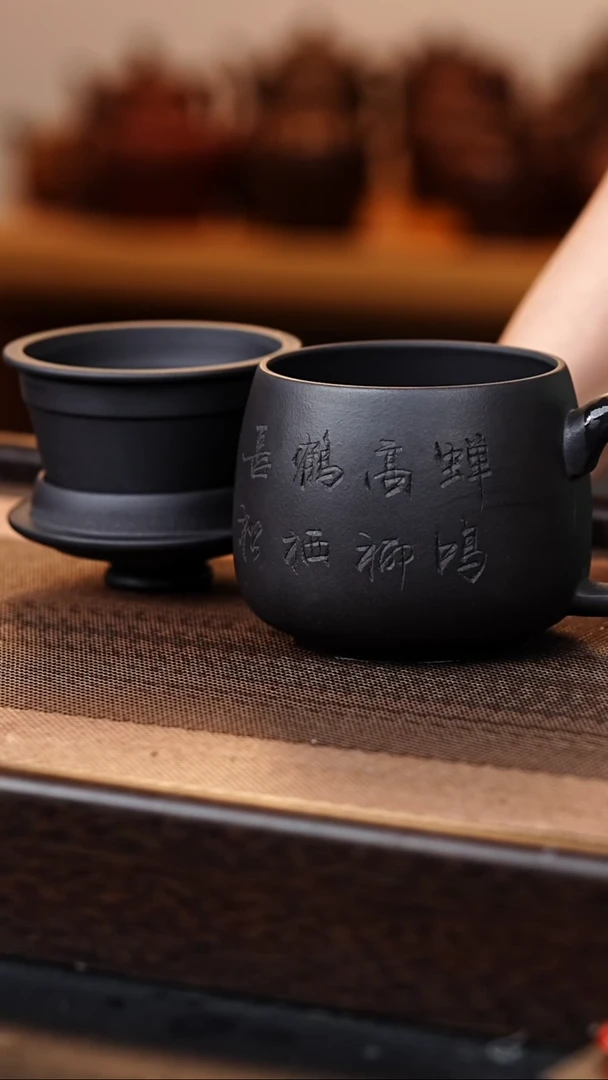 茶杯紫砂原矿紫砂杯