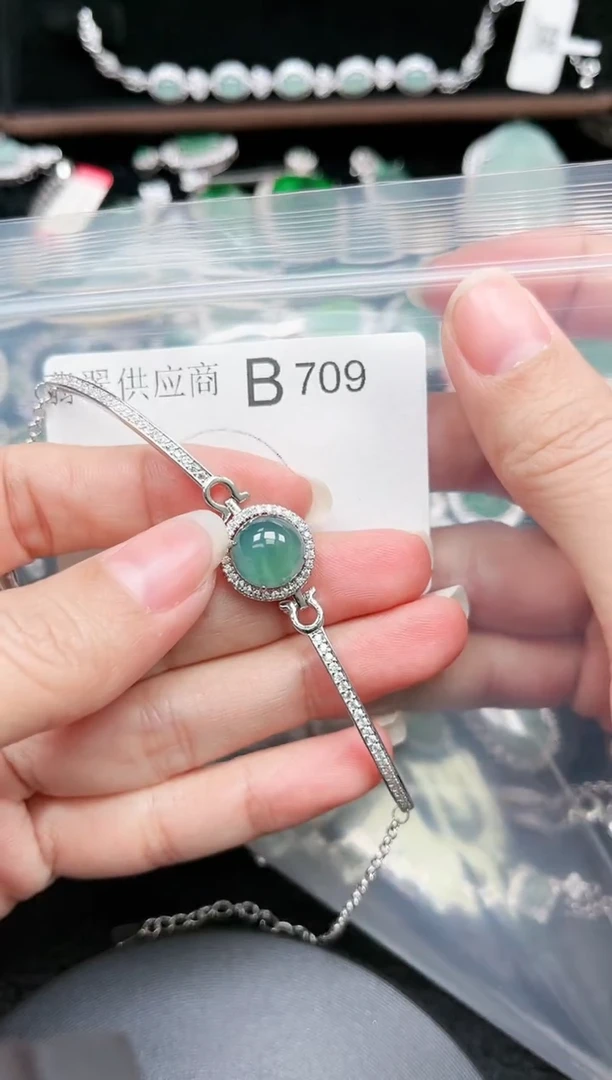 【闪购商品】翡翠颈饰未镶嵌赠皮绳709