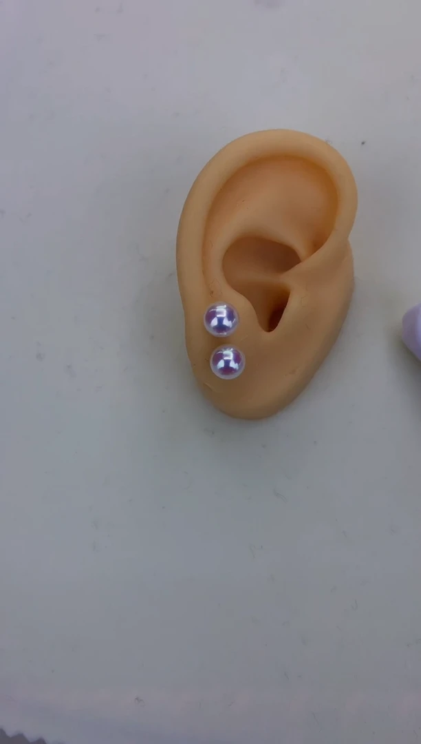 18K金镶嵌DA海水珍珠 GD002 7-8 素钉定制