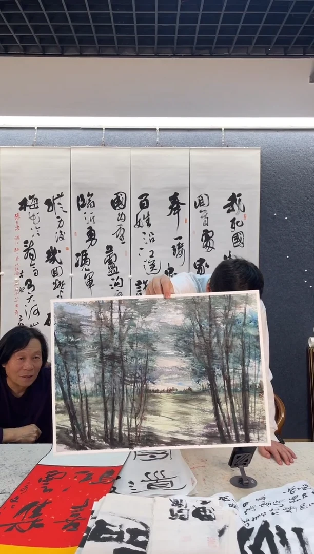 国画文H大水粉作品