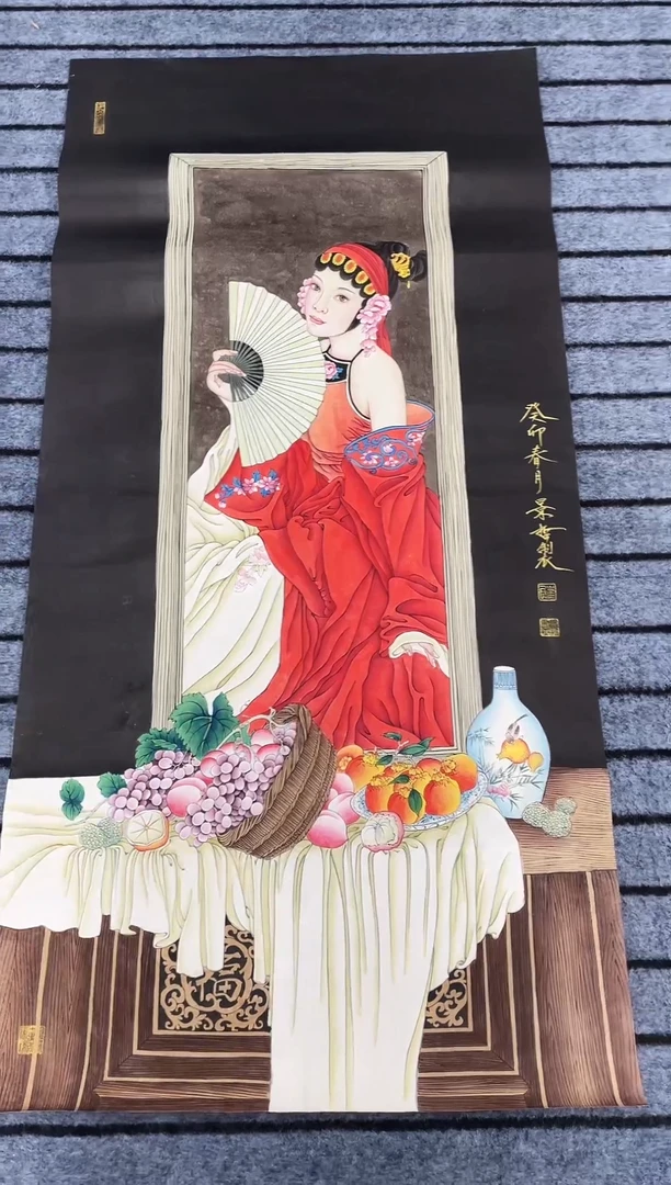 精品四尺人物作品