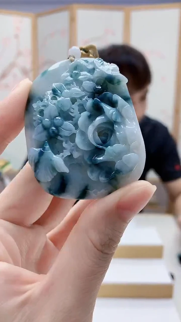 未镶嵌定制翡翠4868ry-毛货挂件89