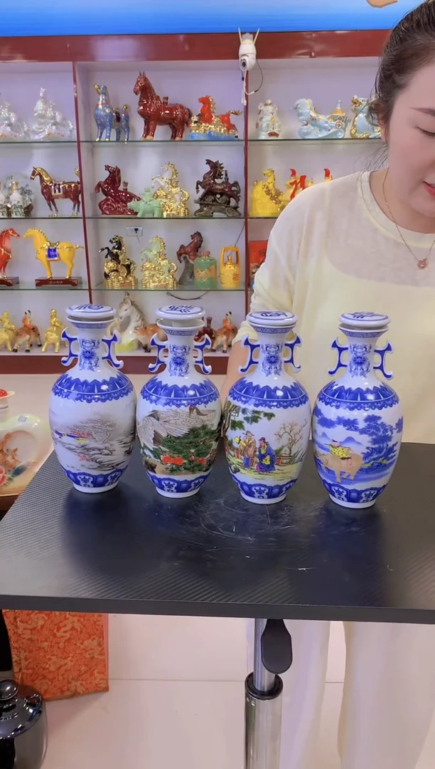 1斤装双耳冬瓜陶瓷空酒坛